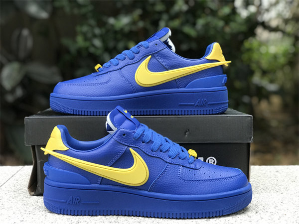Men's Air Force 1 Low Blue/Yellow Shoes 0278 Men's Air Force 1 Low Blue/Yellow Shoes 0278